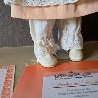 Ashton-Drake “Peaches and Cream” Porcelain Doll – Dianna Effner – COA Included