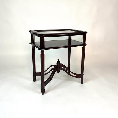 Sale Photo Thumbnail #58: Measurements:
24" width, 16" depth, 26.5" height

Dark stain on wood, see pictures