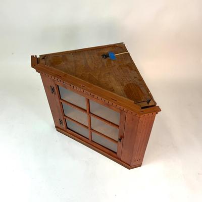 Sale Photo Thumbnail #72: Measurements:
37" width, 21.75" depth, 31.5" height
Comes with two shelves, plastic window face not glass.