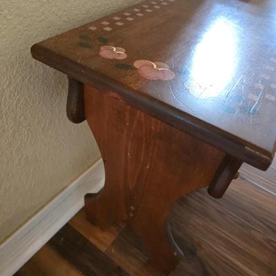 Hand-Painted Country Bench & Wooden Wall Mail Sorter