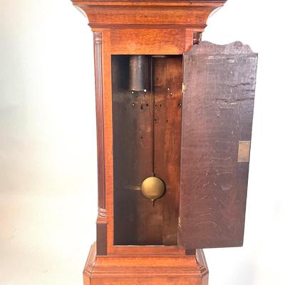 Sale Photo Thumbnail #122: Measurements:
7'3"Height, 20.5"Width, 10"Depth
Needs to be repaired doesn't operate, stands at a tilt, missing pieces, cracked on the top, missing finial , see pictures