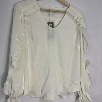 Medium Trina Turk Women's Ruffle Sleeve Blouse