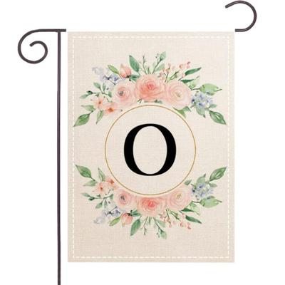 Monogram Letter O Garden Flags for Outside 12x18 Inch Double Sided, Outdoor Patio Front Porch Lawn Garden Decor,Spring Summer Decorations...