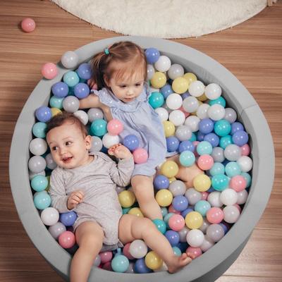 Light Gray 30" Soft Baby Ball Pit w/Washable Cover (BALLS NOT INCLUDED)