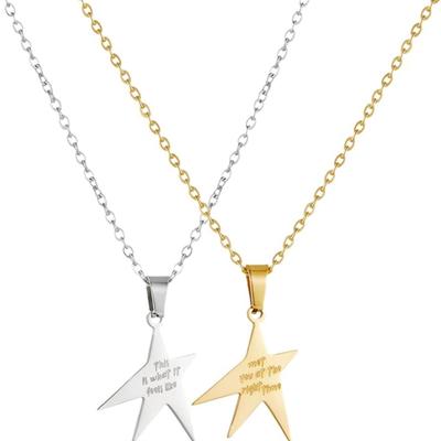 2pcs "Feels Like" Friendship Star Necklaces in Gold Silver - Gracie Abrams Inspired Jewelry for Best Friends