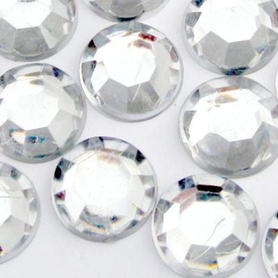 60 Pieces Clear Acrylic 16mm Gemstones by Bead Design Co