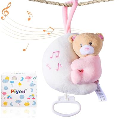 Pink Bear Hanging Stroller Pendant, Baby Car Seat Toy, Play Mat Toy