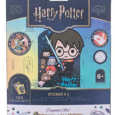 Harry Potter Crystal Painting Art Sticker Pack - 3 Assorted Stickers Per Pack - Collect Them All
