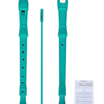 Beginner Soprano Recorder Instrument - 8-Hole Descant Flute Instrument with German Fingering for Kids & Students - Durable ABS...