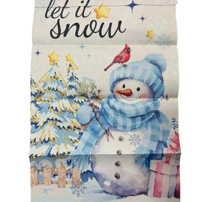Let it Snow Garden Flags for Outside 12" x 18" Double Sided, Outdoor Patio Front Porch Lawn Garden Decor, Christmas Holiday...