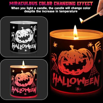Pumpkin Scented Candle, Fall Decorations for Home, Halloween Decorations Indoor, Spooky Candle, Gothic Fall Decor