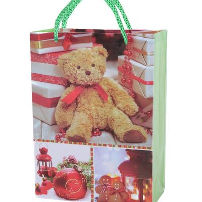 10-Pack Reusable Christmas & Gift Totes, Multifunctional Plastic Bags - 8 x 11 x 3.5