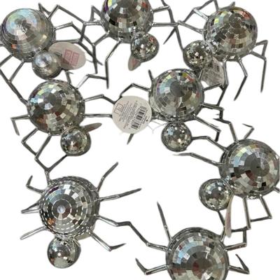 8 x Disco Ball Spider Halloween Decorations from Target Bullseye