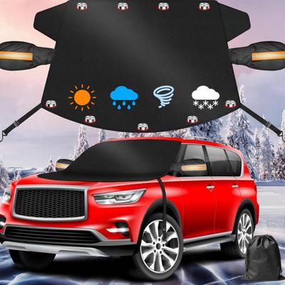 Car Windshield Cover, 2025 Upgrade Windshield Cover for Ice and Snow, 600D Heavy Duty Oxford Fabric Windshield Cover,Universal Windshield...