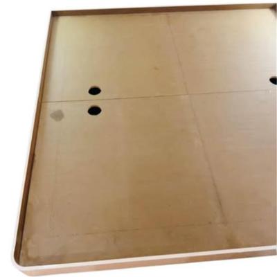 SARATOGA SPRINGS PICK UP - Vintage Postmodern 1980’s King Size Peachy Pink Laminate Floating Platform Bed Frame