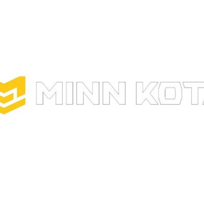 12" Minn Kota Decal - White-Yellow