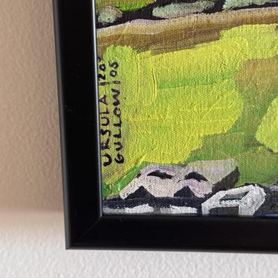 Cityscape Framed Painting by Ursula Gullow (D-DZ)