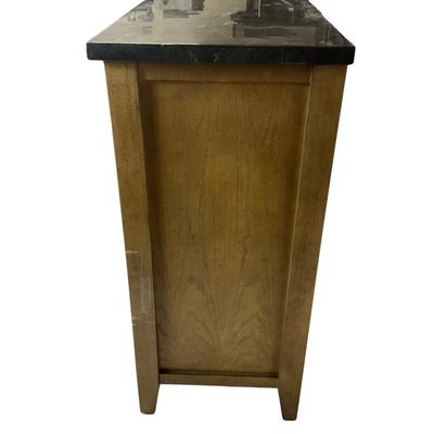 Sale Photo Thumbnail #143: Top is made of Marble, see picture
Measurements:
60" Width, 17.5", Depth, 39" Height