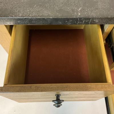 Sale Photo Thumbnail #145: Top is made of Marble, see picture
Measurements:
60" Width, 17.5", Depth, 39" Height