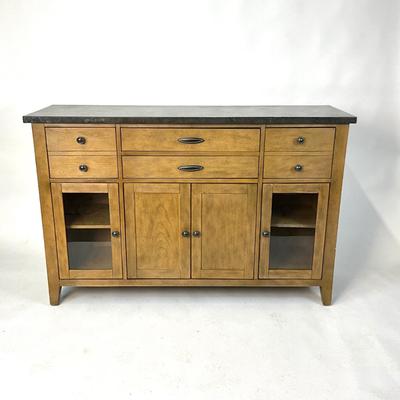 Sale Photo Thumbnail #141: Top is made of Marble, see picture
Measurements:
60" Width, 17.5", Depth, 39" Height