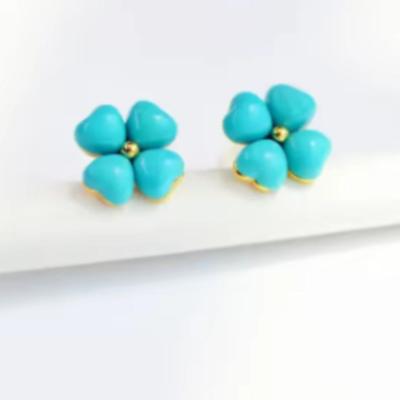 Sleeping Beauty Turquoise Earring Studs