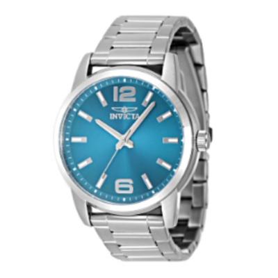 Invicta Celestial 43mm Light Blue Dial Stainless Steel Quartz Watch