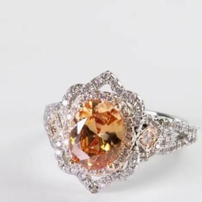 Aurora Citrine & Crystal Ring