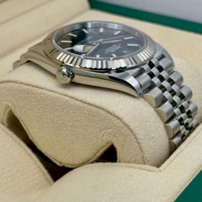 ROLEX DATEJUST BLACK INDEX JUBILEE 126334 41mm