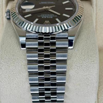 ROLEX DATEJUST BLACK INDEX JUBILEE 126334 41mm