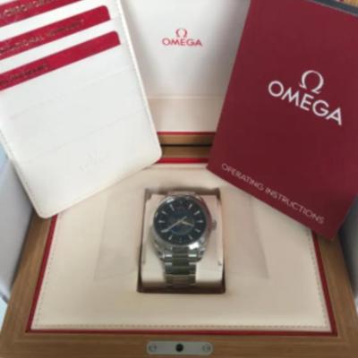 2022 Omega Seamaster Aqua Terra Worldtimer Steel Blue Dial