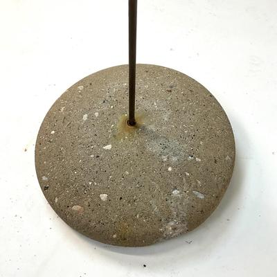 Sale Photo Thumbnail #153: Measurements:
60" Height, 20" Width, 15" Diameter
Constructed of copper and steel with stone base  
Value $400-$500