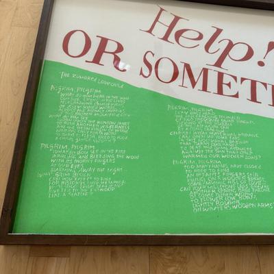 “Help!…Or Something” Signed Corita Kent Print (D-BM)
