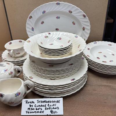 43 PC Royal Staffordshire by Clarice Cliff