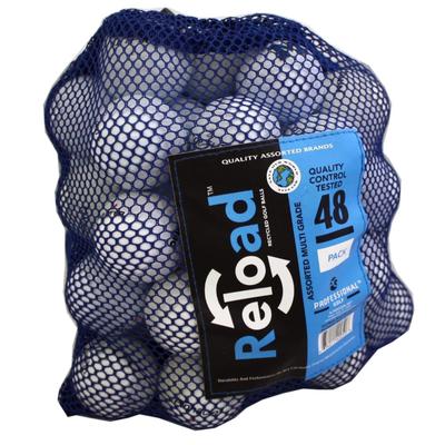 Reload Recycled Golf Balls - 48 Count Mesh Bag – Assorted Brands & Grades – Great Value!