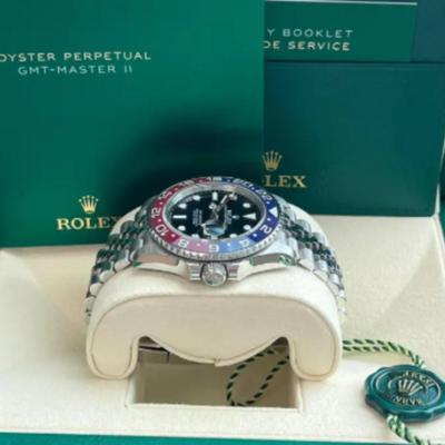 Rolex GMT-Master II 40mm Pepsi Stainless Steel Jubilee Bracelet