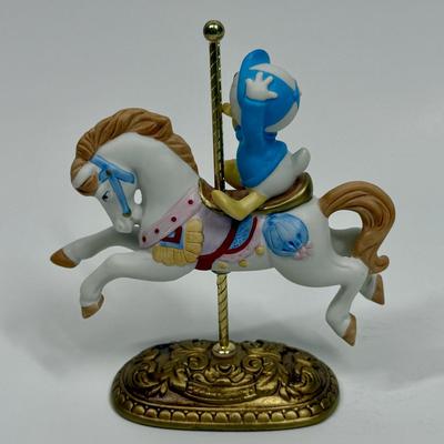 DEWY DUCK Disney Character’s Carousel Horse Figure The New England Collectors Society Limited Edition