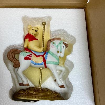 WINNIE THE POOH Disney Character’s Carousel Horse Figure The New England Collectors Society Limited Edition