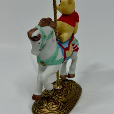 WINNIE THE POOH Disney Character’s Carousel Horse Figure The New England Collectors Society Limited Edition