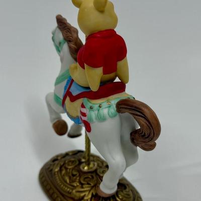 WINNIE THE POOH Disney Character’s Carousel Horse Figure The New England Collectors Society Limited Edition