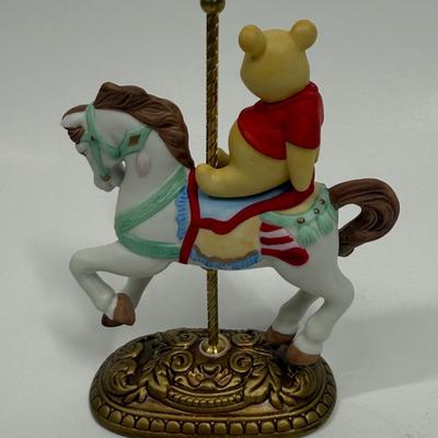WINNIE THE POOH Disney Character’s Carousel Horse Figure The New England Collectors Society Limited Edition
