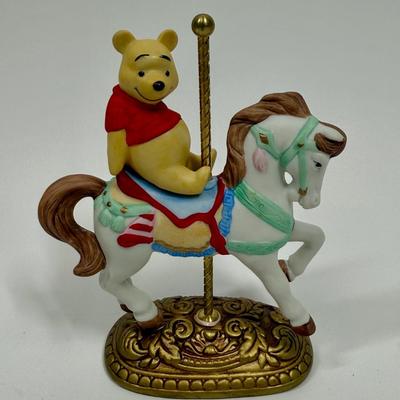 WINNIE THE POOH Disney Character’s Carousel Horse Figure The New England Collectors Society Limited Edition