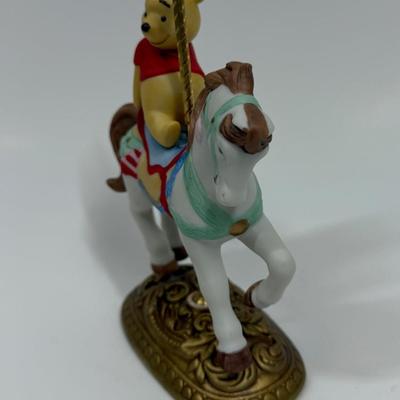 WINNIE THE POOH Disney Character’s Carousel Horse Figure The New England Collectors Society Limited Edition