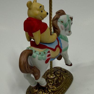 WINNIE THE POOH Disney Character’s Carousel Horse Figure The New England Collectors Society Limited Edition