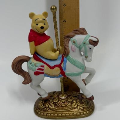 WINNIE THE POOH Disney Character’s Carousel Horse Figure The New England Collectors Society Limited Edition