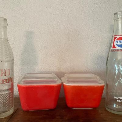 Pyrex fridgies and bottles