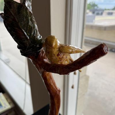 Changstrom Bird on a Branch Sculpture with Stand (D-BM)