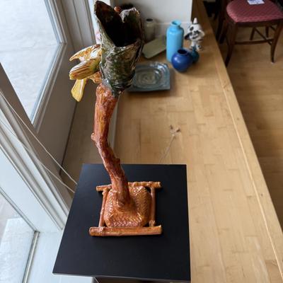 Changstrom Bird on a Branch Sculpture with Stand (D-BM)