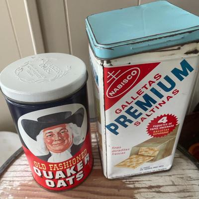 Vintage corn and canisters