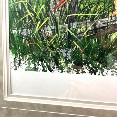 Sale Photo Thumbnail #198: Measurements:
35" width, 29" height framed 
Est  Value $300-$500