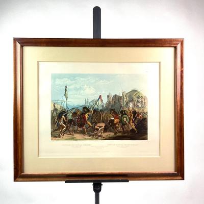Sale Photo Thumbnail #201: A new edition from the original copper plates, hand printed a la pope with additional hand coloring
Includes a certificate of authenticity receipt at time of purchase, see picture printed by Editions Alecto London 
Measurements:
30.5" width, 25.5" height 